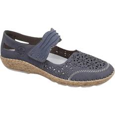 Rieker Flache Schuhe Ballerinas - Schwarz
