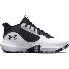 Under Armour Laced Basketball Shoes Under Armour Lockdown 6 - White/Jet Gray