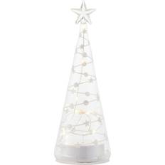 Sirius Adornos de Árbol de Navidad Sirius LED Glasbaum Sweet Christmas Tree 22 cm Batteriebetrieben Klar Adorno de Árbol de Navidad