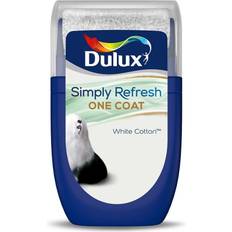 Dulux Simply Refresh One Coat Tester Paint White Cotton 30ML