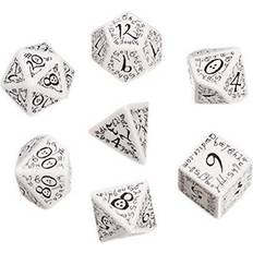 Q Workshop Q Workshop White & Black Elvish Dice Set