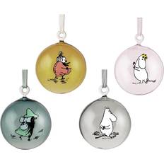 Muurla GLASS DECORATIVE BALLS Julgranspynt 4st