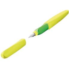 Plumas estilográficas Pelikan Twist Neon Yellow Ergonómica Para Diestros y Zurdos