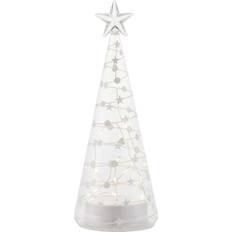 Transparente Decoraciones de Navidad Sirius LED Glasbaum Sweet Christmas Tree 26 cm Batteriebetrieben Klar Adorno de Árbol de Navidad