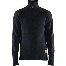 Blåkläder Sweatshirt Aus Wolle Mit Reißverschlusskragen - Bleu