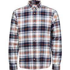 Giallo Camicie Selected SLHRELAXRAND SHIRT LS CHECK W Egret Checks