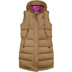 Braun - Damen Westen Dolomite W 76 Fitzroy Long Vest - Schwarz