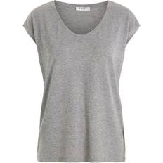 Streifen T-Shirts Pieces Glitter T-shirt - Light Gray Melange