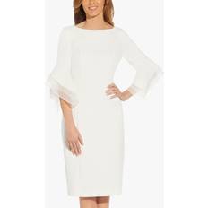 Adrianna Papell Knit Crepe Tiered Knee Length Dress