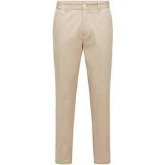 HUGO BOSS Tapered-fit trousers in micro-patterned stretch cotton