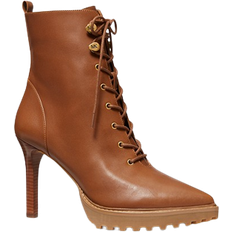 Michael Kors Lace Boots Michael Kors Kyle Leather Lace-Up Boot - Luggage