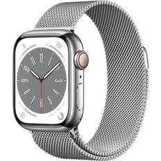 Apple Watch Series 8, Stainless Steel, 41mm, GPS + Cellular, Milanese Loop