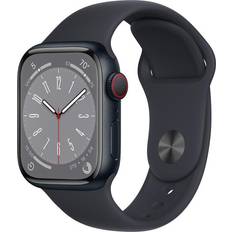 EKG (Elektrokardiographie) Smartwatches Apple Watch Series 8, Aluminum, 41mm, GPS + Cellular, Sport Band