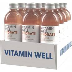 Vitamin well + Vitamin Well Hydrate Rhubarb Strawberry 500ml 12 st