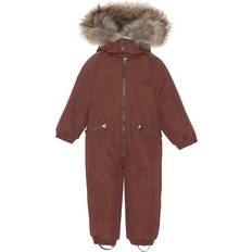 Ver de terre flyverdragt med pels Ver De Terre Wintersuit with Fur - Brownie (103-901)