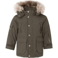 Ver De Terre Jakker Børnetøj Ver De Terre Eskimo Jacket with Fur - Dark Moss (302-867)