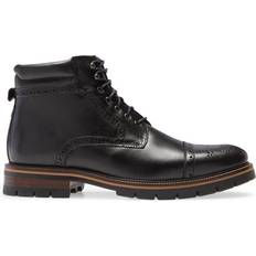 Ankle Boots Johnston & Murphy XC Flex Cody Cap Toe Lace-Up - Black Full Grain