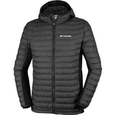 Columbia Herre Jakker Columbia Men's Powder Pass Hooded Down Jacket - Black