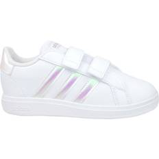 Adidas White Racket Sport Shoes Children's Shoes Adidas Grand Court 2.0 - Cloud White/Iridescent/Cloud White