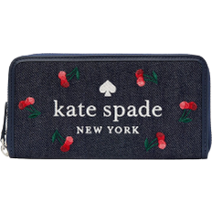 Kate Spade Ella Large Cherry Continental Wallet - Blue Multi