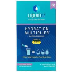 Vitamins & Supplements Liquid I.V. Hydration Multiplier Drink Mix Grape, 6 ct False