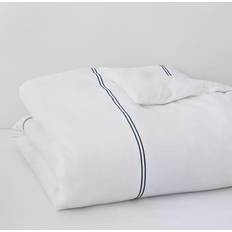 Cotone Egiziano Copripiumini SFERRA Grande Hotel Twin Copripiumino Bianco, Blu (218.44x172.72cm)