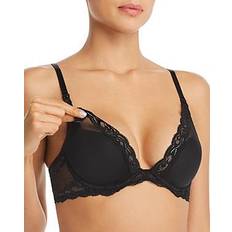 Natori Feathers Plunge Underwire Bra Black