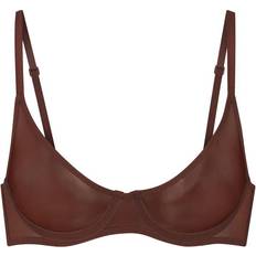 SKIMS Ultra Fine Mesh Underwire Scoop Bra - Mahogany