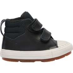 Converse svart läder Barnskor Converse Toddler Boys' Chuck Taylor All Star Berkshire - Black/Pale Putty