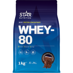 Suklaa Proteiinijauheet Star Nutrition Whey-80 Double Rich Chocolate 1kg