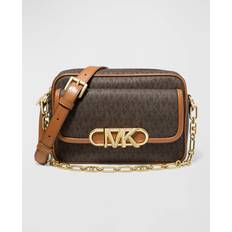 Michael Kors Textile Bags Michael Kors Parker Swag Monogram Camera - Brown Acorn