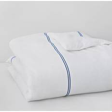 Cotone Egiziano Biancheria da Letto SFERRA Grande Hotel Copripiumino Bianco, Blu (269.24x233.68cm)