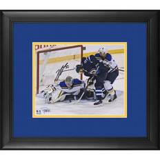 Fanatics St. Louis Blues Jordan Binnington Autographed 8" x 10" 2019 Stanley Cup Playoffs Game 1 Game-Preserving Save vs. Winnipeg Photograph