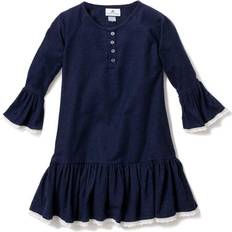 Girl Nightgowns Petite Plume Flannel Arabella Nightgown - Navy