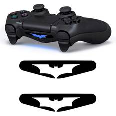 giZmoZ n gadgetZ PS4 2xLED DualShock 4 Controller Light Bar Decal Sticker - White Batman