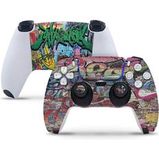 Gaming Sticker Skins giZmoZ n gadgetZ PS5 2 x Controller Skins Full Wrap Vinyl Sticker - Graffiti