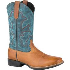 Blue - Men High Boots Roper Monterey - Blue/Brown