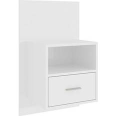 Grey Bedside Tables vidaXL Wall-Mounted 48.5cm Bedside Table 32.5x48.5cm