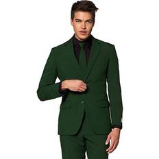 OppoSuits Glorious Green Trim Fit Suit & Tie