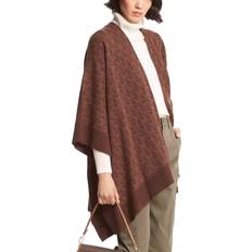 Viscosa Poncho Michael Kors Logo Jacquard Poncho