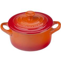 Stoneware Other Pots Le Creuset Cerise Mini Round Cocotte with lid 0.06 gal 3.5 "