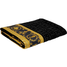 Versace 4332964 Asciugamano Oro, Nero (195x147.3cm)