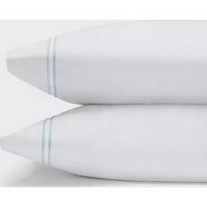 Egyptian Cotton Textiles SFERRA Grande Hotel Pillow Case Blue, White (83.8x55.9)