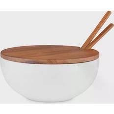 Madera Ensaladeras Nambe Duets Servers Salad Bowl 30.5cm 2pcs 2.8L