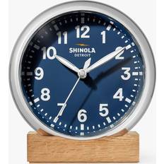 Silver Table Clocks Shinola The Runwell Table Clock 6"