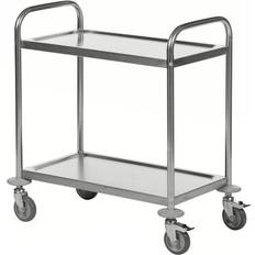 Kongamek Rustfrit Rullebord, 2 hylder, 710x400x805mm