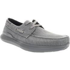 Gray - Men Boat Shoes Propét Viasol Lace (D)