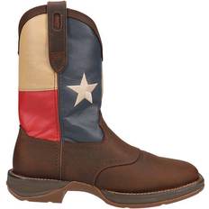 Brown - Men High Boots Durango Boot Texas Flag