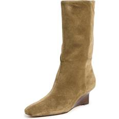 Vince Beverly Suede Wedge Boots Cypress