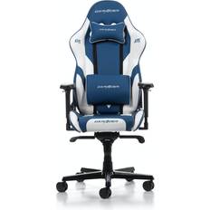 Vita Gamingstolar på rea DxRacer Gladiator G001 Gaming Chair - Blue/White